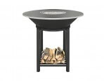 Готовка пищи на огне Везувий Fantastic Grill Ø 1000 (чаша, подставка, плита, решетка чугунная Стейк Ø450 мм, крышка) - фото 2