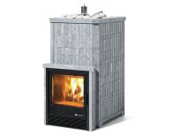 Южная 22 с топкой из парной в кожухе из талькохлорита. AISI430